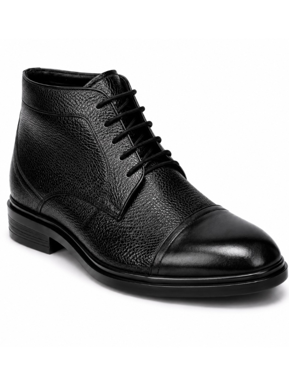 3 inch Height Increase Dress Boots Premium Comfort Genuine Leather